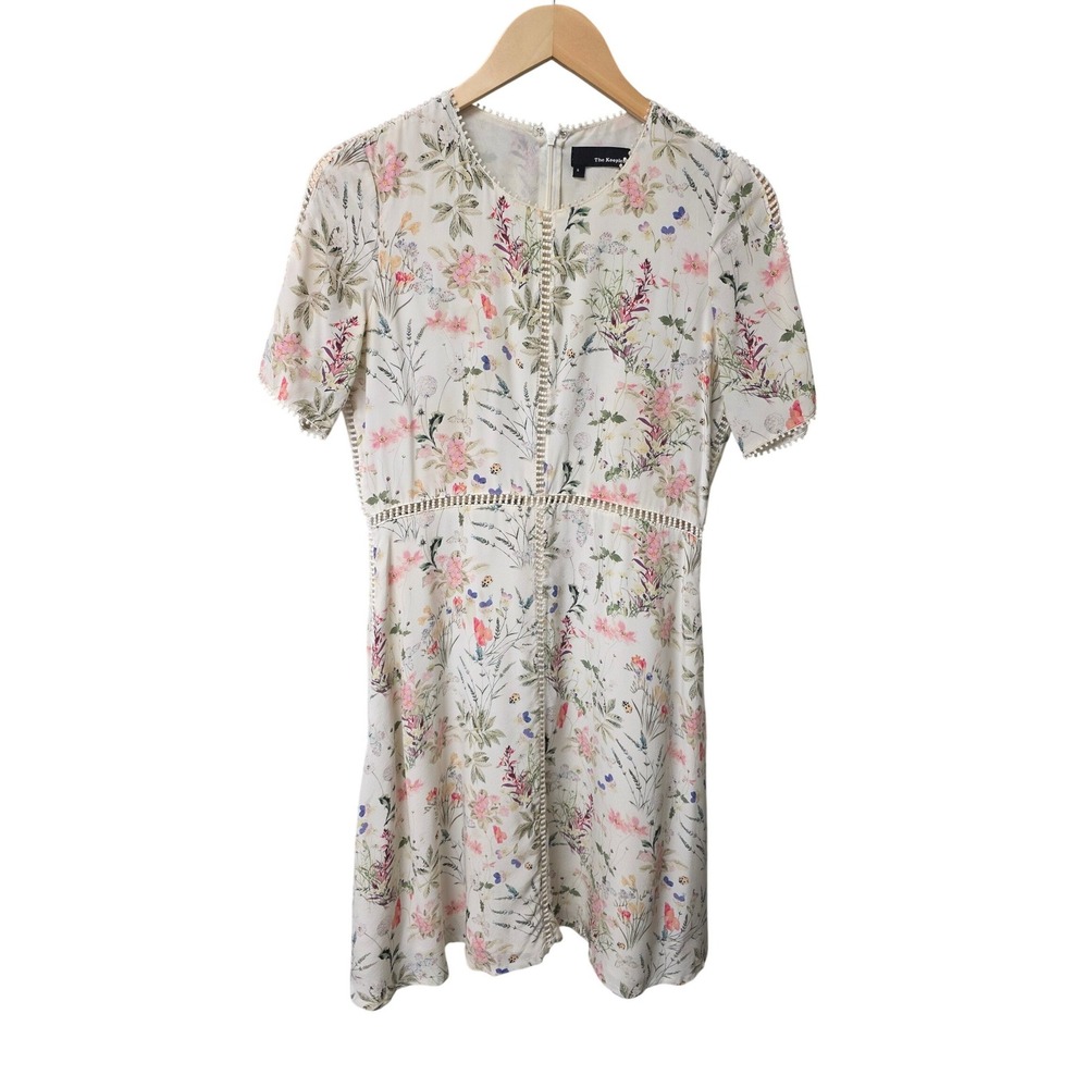 The Kooples Floral Dress Women S Cream Multicolor Cottagecore Romantic Summer
